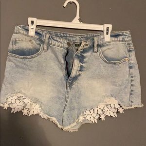 Wild Fable Denim Shorts with Lace